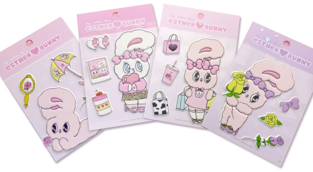 Amazon.co.jp: Esther Bunny ビッグデコステッカー 1セット Punky